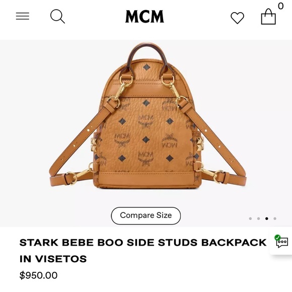 MCM mini bookbag - Picture 7 of 13